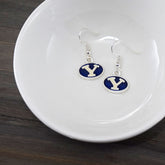 Fan Frenzy Gifts BYU Cougars Officially Licensed Fan Dangle Earrings